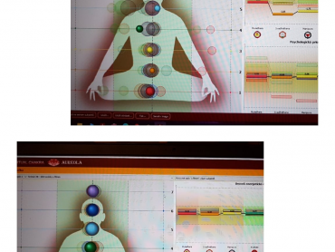 3. různý rozptyl nahoře psychika, dole fyzické tělo